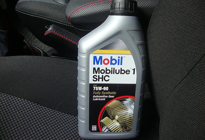 Масло mobil shc 75w90.