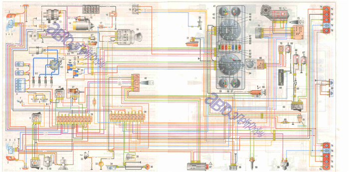 Схема газ 2705 с 405 двигателем.