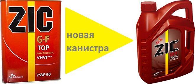 Трансмиссионное масло zic gft 75w 90.